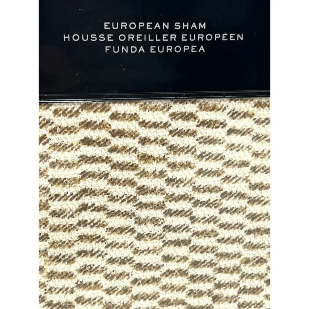 Lauren Ralph Lauren Isla Texture European Euro Sham Natural 1 ONE PC. NIP